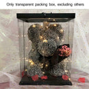 Rose Bear Artificial Flowers Wedding Birthday Valentine Box(only box) Gifts G4T1