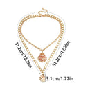 Multi Layer Beach Shell Conch Pendant Choker Necklace Women Bohemian Jewe  OZ
