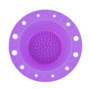 Silicone Makeup Brush Cleaner Cleaning Tool Cosmetic Pen Holder(Purple)