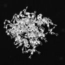 Jewellery Making Starter Kit Findings Elastic Cord Thread Silvery White