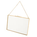 Metal & Glass Hanging Photo Frame Portrait & Landscape & Specimen 20x15cm