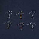 120pcs/Lot 6 Colors Earring Hook Coil Ear Wire for Jewelry Making