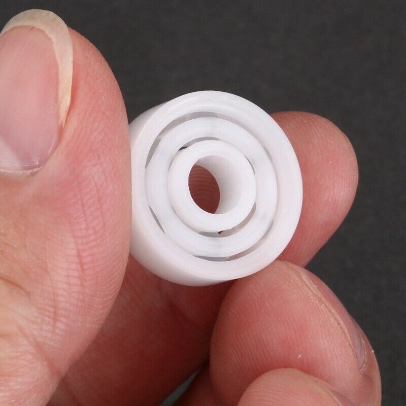 1 x 626 deep groove ball bearing plastic glass 6 * 19 * 6mm, white K7M2