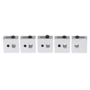 5pcs MK7/MK8 Aluminium Heater Block For Print Head Hot End Heating Bloc Hn