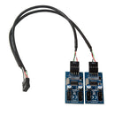 Motherboard 9pins USB Header 1 Male to 4 Female Extension Cable Card USB 9-Pin