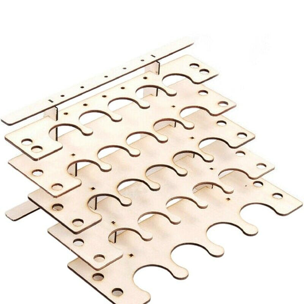 DIY Wooden Paint Rack Stand Painting Ink Bottle Storage Holder Organizer Pi R5E8