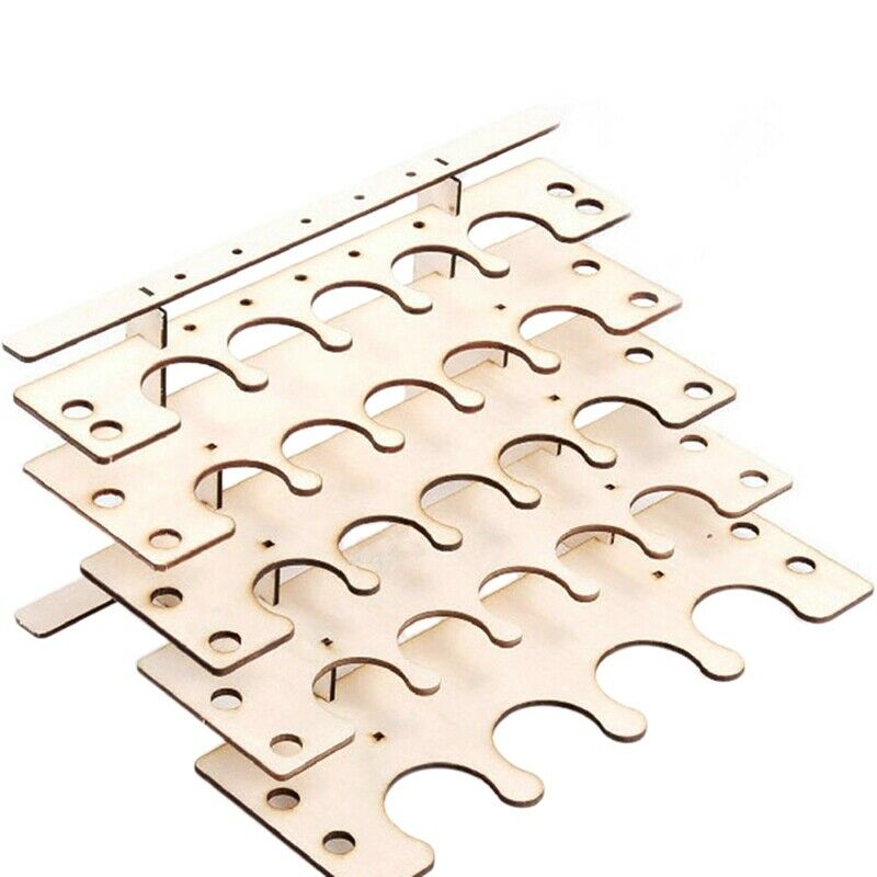 DIY Wooden Paint Rack Stand Painting Ink Bottle Storage Holder Organizer Pi R5E8