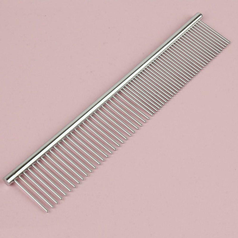 Stainless Steel Comb Hair Brush Shedding Flea For Cat Dog Pet Trimmer Grooming