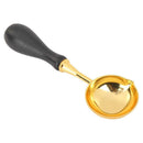 Portable Retro Fire Paint Sealing Wax Spoon Handle Wood Melting Stamp Metal Tool