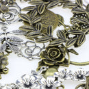1Set Mixed Leaves Flowers Charm Pendant DIY Jewelry Making Craft Findings Z
