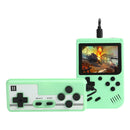Pocket Handheld Game Console Gamepad 500 Video Games Player Gift (Green) A