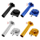 Black 7/8" CNC Aluminum Accelerator Throttle Twist Handle Bar Grip Universal