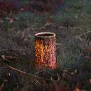Solar LED Simulation Wood Pile Lawn Light Waterproof Garden Yard Landscape Lamp