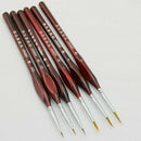 6X Extra Fine Detail Paint Brushes for Art Painting Nail Acrylic Make-up US