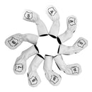 9 Lovely Dogs Design Synthetic Leather Golf Iron Head Covers Set Headcovers