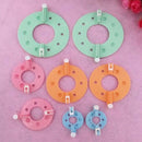 Ball Pompon Set Needle Craft  Pom Maker Weaver Fluff Wool Knitting Tool