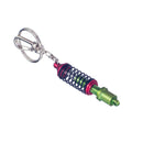 Keyring Turbo Turbine Keychain Ring Adjustable Shock Absorber Decoration Red