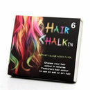 New 6 pcs Painting Non-toxic Temporary Diy Hair Chalk Dye Soft Pastels Salo