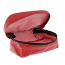 2 Pieces Black + Red Motorcycle Rear Back Seat Back Waterproof Carry Leather Bag