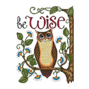 Cartoon Owl Stamped Cross Stitch Kit DIY Handmade Needlework for Beginners