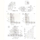 170 Degree Hinge for Corner Cabinet Door Kitchen Thick Door Panels Hinges