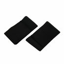 Hook Loop Closure Stretchy Team Tension Captain Armband 2pcs Black