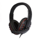 3.5mm Wired Gaming Headset Headphone Mic for PS4 PC Laptop Smartphone Red