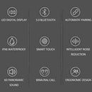 BT5.0 TWS Wireless Headset LED InEar Stereo Earphone Earbuds 6D Stereo C4C9 N9Q8