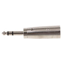 Male XLR to Male 1/4" (6.35mm) TRS Stereo Plug Audio Adapters