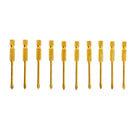10x 4mm Hex Shank Crossed Spear Head Drill Bit for Glass Tile Mirror Ceramic