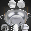 Micro-perforated stainless steel strainer 28.5 cm wide Argente