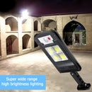 Waterproof Solar COB Light Human Motion Sensor Light Control Wall Lamp (A) A