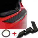 Car Trunk Door Sill Plate Rear Bumper Guard Protector Rubber Pad Trim Cover