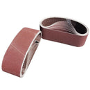 18 Pcs 3 Inch X 21 Inch Aluminum Oxide Sanding Belt(3 Each Of 60 80 120 150