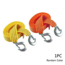 3T Withstand Tension Heavy Duty Recovery Tow Strap with Hooks Car Emergency Y6Y7