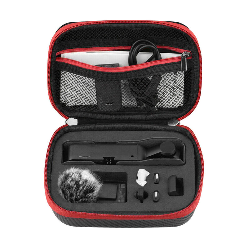 Carbon Fiber Texture Hard Shell EVA Portable Carrying Case for DJI Pocket 2
