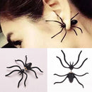 Fashion Women's Earings Black Spider Earrings Chic Two Parts Ear Stud Earings 3C