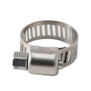 3/8" Stainless Steel Car Fuel Line Fuel Pressure T-Fitting Adapter w/Clamps