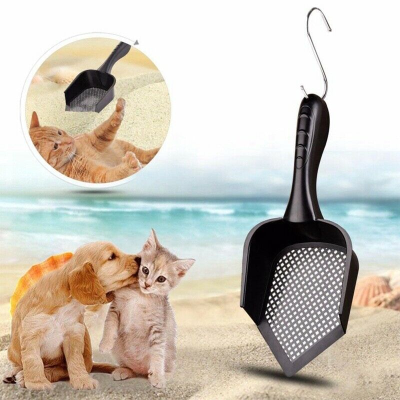 Indoor Portable Durable Plastic Practical Cleaning Cat Pet Litter Scoop Wit