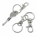 20 small removable screw caps for key rings - carabiner key chain - cosmeti I1T3
