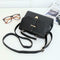 Women Top-Handbags Messenger Bags PU Leather Small Crossbody Bags(Black)