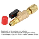 3Pcs/Set Brass R410A Refrigerant Straight Ball Valves AC Charging Hoses Bra U7N5