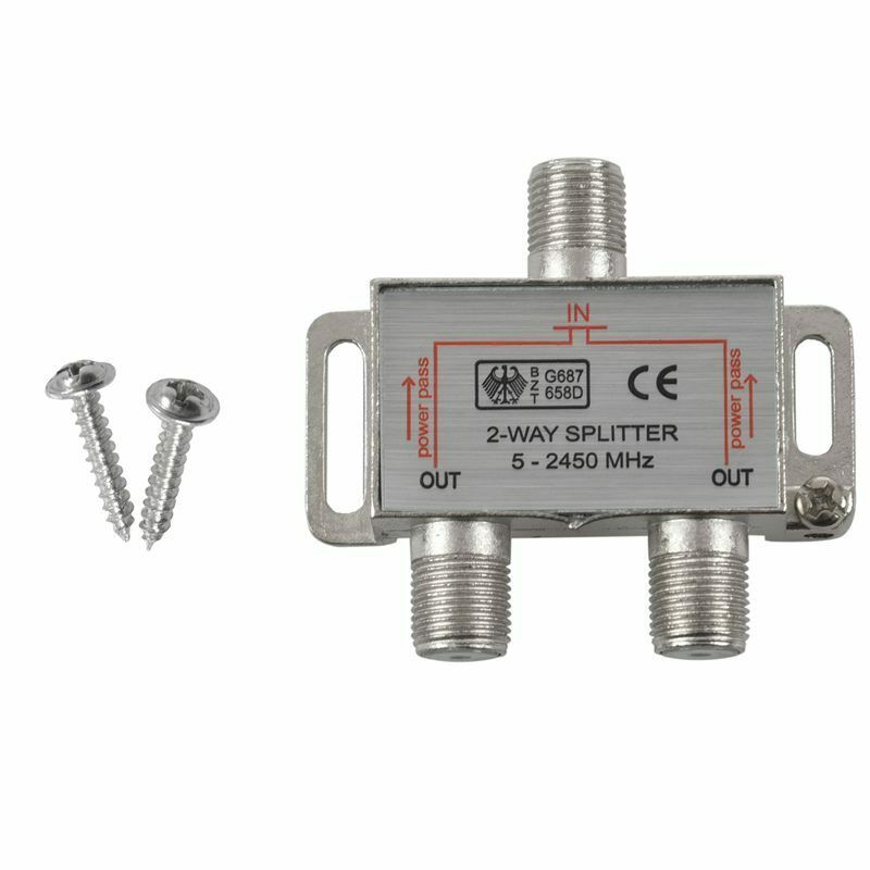 Sat-Verteiler, Y-Splitter, Antennenverteiler, Koax, TV 2-way Spliter,