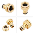 Brass Hose Tap Connector 3/4" threaded garden water Adaptor Fitting To Pipe D8K9