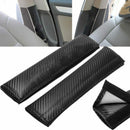 2Pcs Car Safety Seat Belt Shoulder Pads Carbon Fiber Cover Pads Harness Cus C1X6