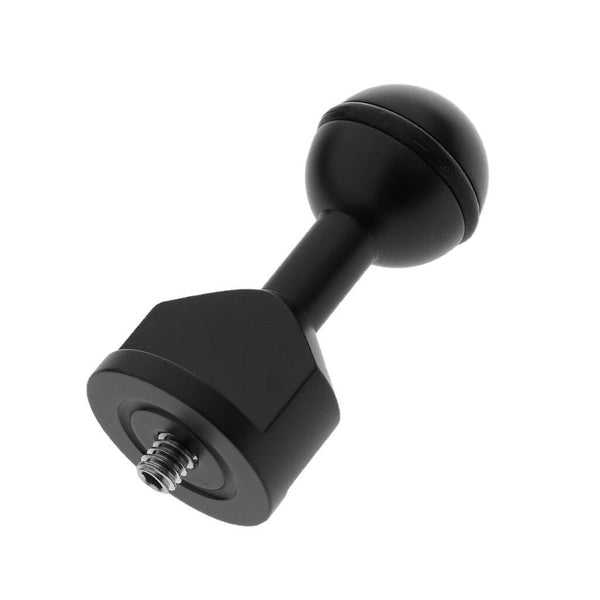 1" Underwater Ball Clamp Adapter for Light Flash Photo Video 1/4" Device