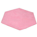 Pink Hexagon Rug Play Mat | Plush Carpet Mat Soft Rug Pad for Princess Tent