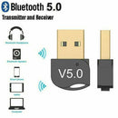 USB Bluetooth 5.0 Adapter Wireless Dongle Stereo Audio Receiver For PC Laptop