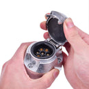 12V 7Pin Aluminum Alloy Connector Socket & EU Plug Trailer Car Caravan Towbar!N