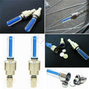 8PCS Bike Bicycle Motorcycle Wheel Tire Spoke Valve Dust Cap Neon LED Ligh ORD